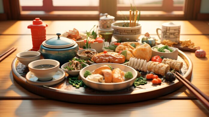 medecinesdumonde_La diététique chinoise un art millénaire au service de l’équilibre vital_3d-view-reunion-dinner-food-chinese-new-year-celebration diététique chinoise